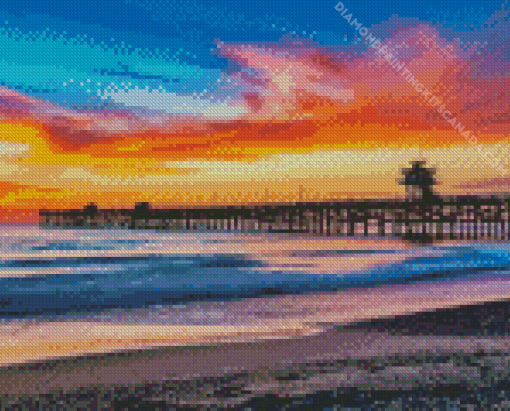 Capistrano Beach Sunset Diamond Painting