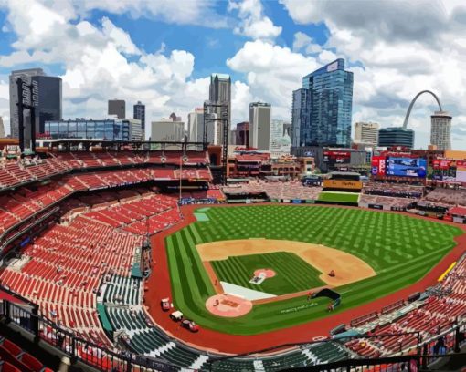 Cardinals Busch Stadium Diamond Painting