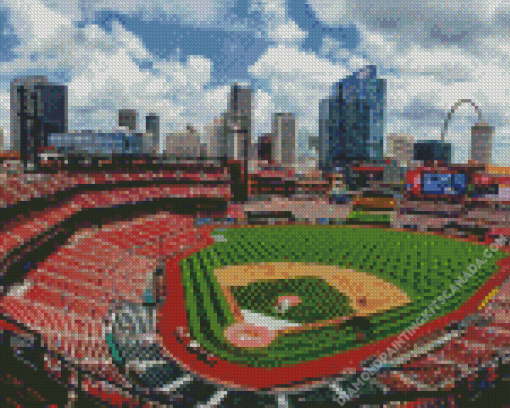 Cardinals Busch Stadium Diamond Painting