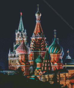 Cathedral Saint Basils In Moscow Diamond Painting