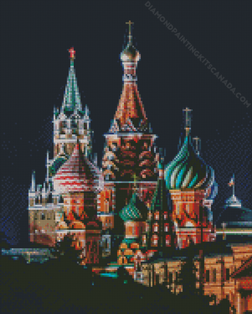 Cathedral Saint Basils In Moscow Diamond Painting