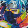 Colorful Kakashi Naruto Pop Art Diamond Painting