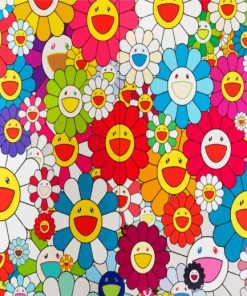 Colorful Murakami Art Diamond Painting