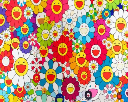 Colorful Murakami Art Diamond Painting