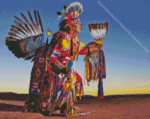 Colorful Navajo Man Diamond Painting