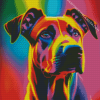 Colorful Neon Dog Diamond Painting