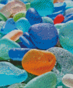 Colorful Sea Glasses Diamond Painting