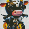 Cow Bike Diamond Painting