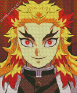 Demon Slayer Anime Kyojuro Rengoku Diamond Painting