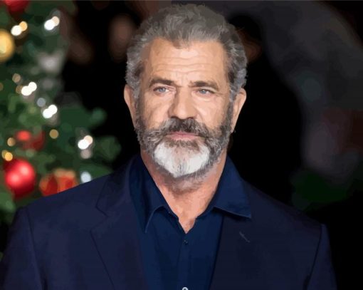 Elegant Mel Gibson Diamond Painting