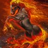 Fire Horse From Hell Diamond Painting