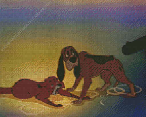 Fox And The Hound Disney Diamond Painting