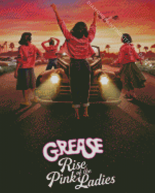 Grease Pink Ladies Poster Diamond Painting