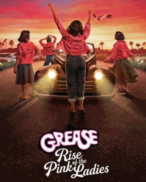 Grease Pink Ladies Poster Diamond Painting