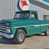 Green 1966 Chevy Pickup Diamond Painting