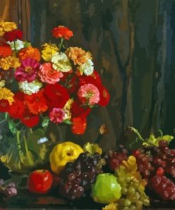 Hans Heysen Flowers and Fruit Diamond Painting