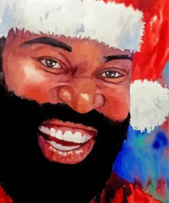 Happy Black Santa Art Diamond Painting