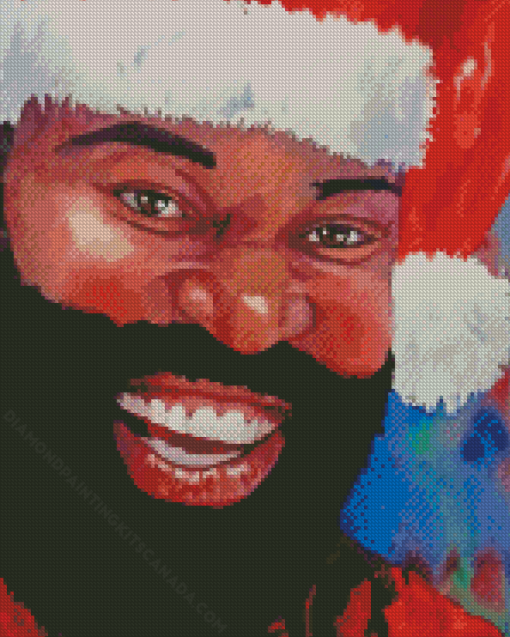 Happy Black Santa Art Diamond Painting