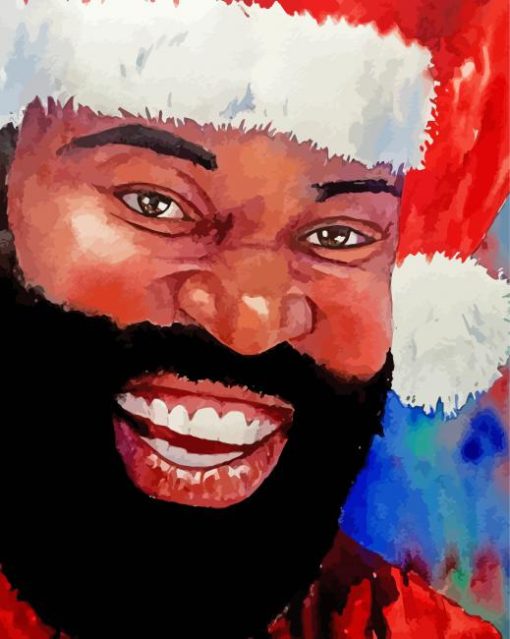 Happy Black Santa Art Diamond Painting