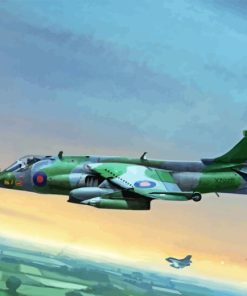 Harrier Military Plane Diamond Painting