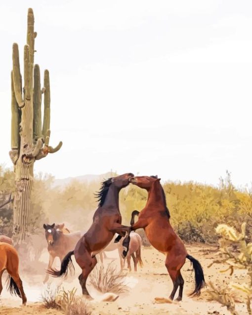 Horses in Arizona Diamond Painting