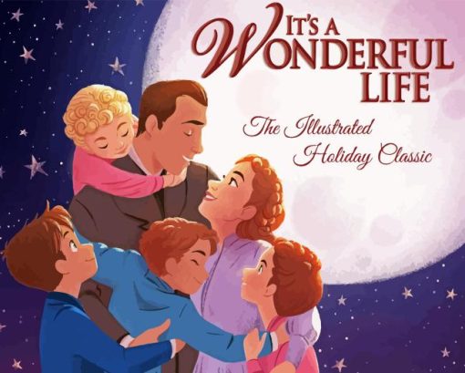 Its A Wonderful Life Poster Animation Diamond Painting