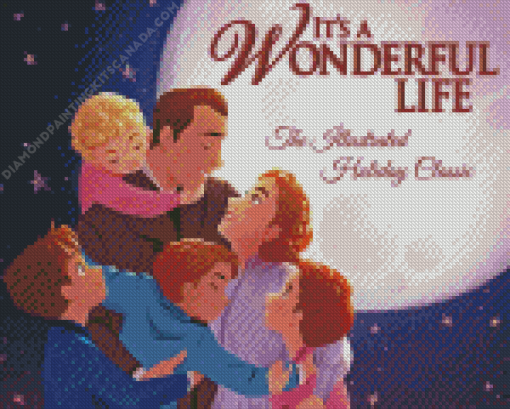 Its A Wonderful Life Poster Animation Diamond Painting