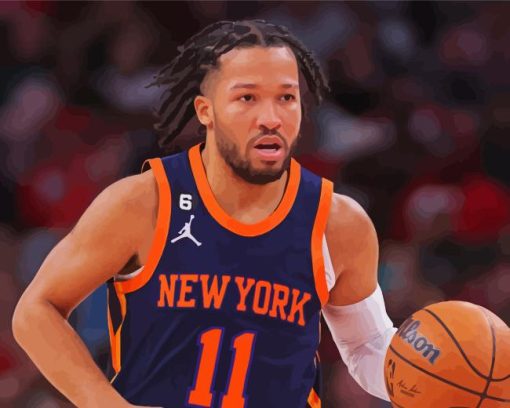 Jalen Brunson New York Knicks Diamond Painting