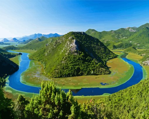 Lake Skadar Diamond Painting