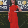 Lauren Graham in Red Dress Diamond Painting