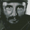 Monochrome Fidel Castro Diamond Painting