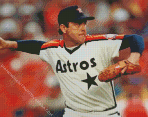 Nolan Ryan Baseball Pitcher Diamond Painting