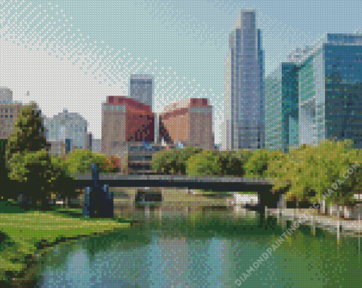 Omaha City in Nebraska Diamond Painting