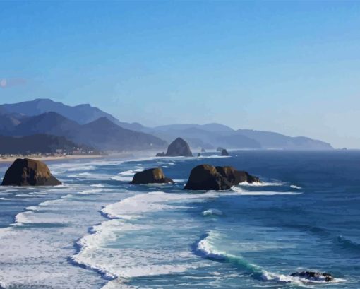 Oregon Cannon Beach Diamond Painting