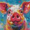 Pig Abstract Diamond Painting