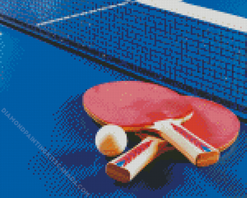 Ping Pong Tennis Table Diamond Painting