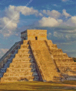 Pyramid of Kukulcan El Castillo Diamond Painting