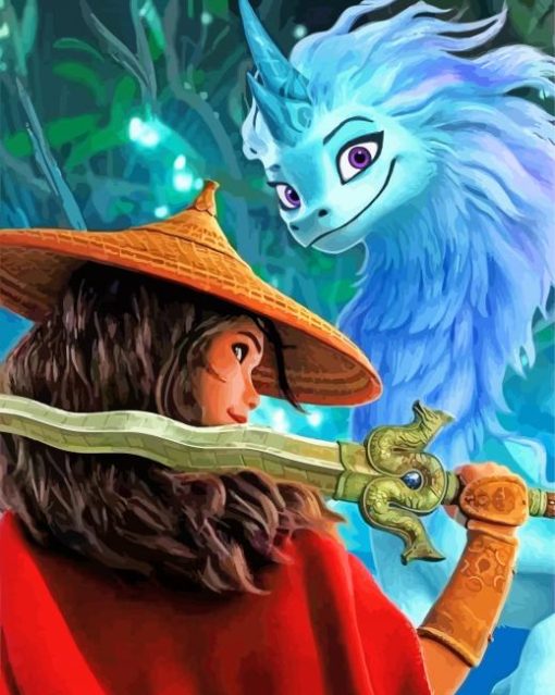 Raya and The Last Dragon Disney Diamond Painting