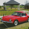 Red Car 1970 Triumph Spitfire Mk3 Diamond Painting