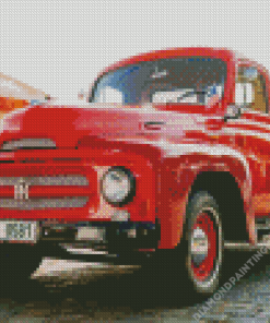 Red International Harvester Diamond Painting