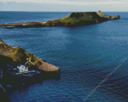 Rhossili Worms Head Island Diamond Painting