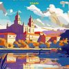 Salamanca City Spain Poster Diamond Painting