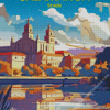 Salamanca City Spain Poster Diamond Painting