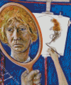 Self Portrait In Studio Brett Whiteley Diamond Painting