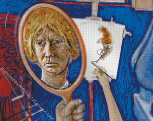 Self Portrait In Studio Brett Whiteley Diamond Painting