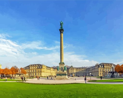 Stuttgart Plaza Del Castillo Diamond Painting