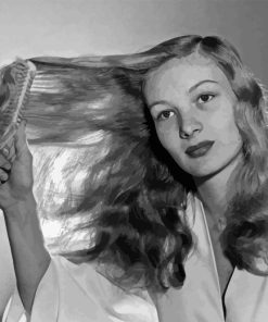 Veronica Lake Brushing Her Hair Diamond Painting