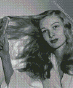 Veronica Lake Brushing Her Hair Diamond Painting