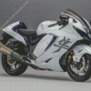 White Suzuki Hayabusa Diamond Painting