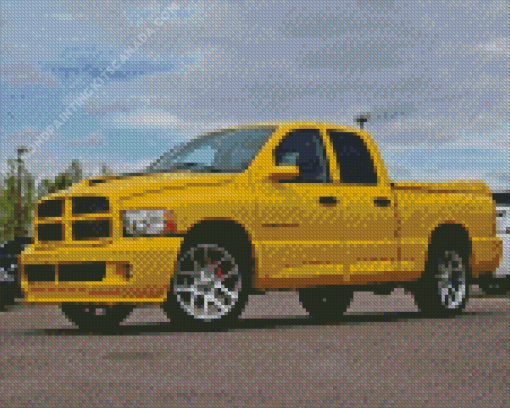 Yellow Truck Diamond Painting